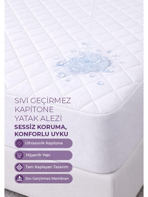 Days In Colours Mikro Kapitone Fitted Sıvı Geçirmez Yatak Alezi - 100x200 - Hisar Serisi