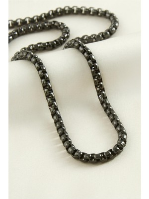 Kare Zincir Çelik Kolye 45 cm Nemere