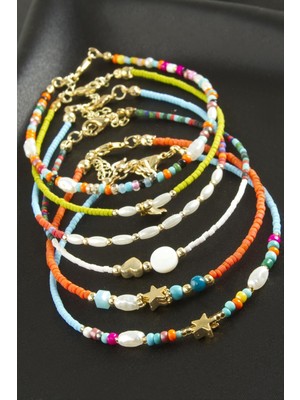 Karışık Miyoki Boncuk Bileklik Nemere