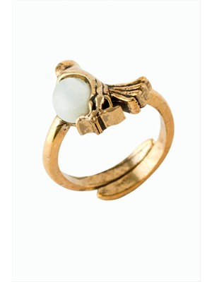 Kuş Doğaltaşlı Otantik Yüzük Nemere