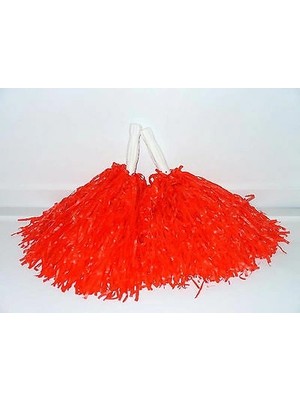 Kırmızı Renk Gösteri Ponponu Çift Nemere