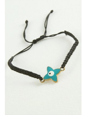 Çiçek Nazar Makrome Ip Bileklik Nemere