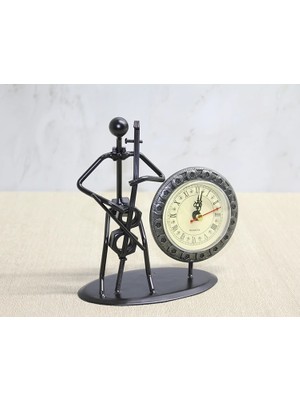 Metal Saatli Keman Çalan Müzisyen ALK4333 Nemere