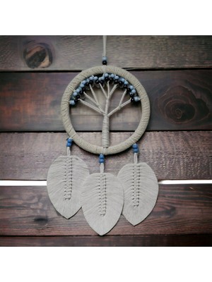 Rüya Kovan Hayat Ağacı Dream Catcher Ekru Nemere