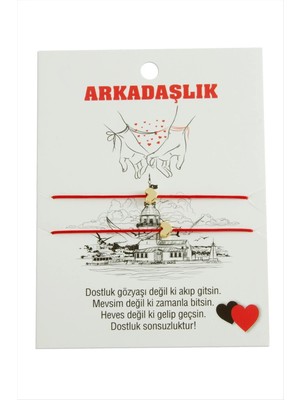 Kalp Ip Bileklik 2 Adet Nemere