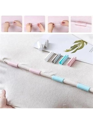 Nemere 12 Adet Çok Amaçlı Çarşaf Tutucu, Sabitleyici, Kaydırmaz Nevresim Örtü Düzenleyici Klipsler