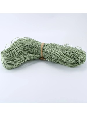 Küf Yeşili Renk Çile Kağıt Ip Çanta Ipi Supla Ipi  No:49 - (550-600 Gr) Nemere