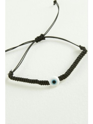 Nazar Boncuk Makrome Ip Bileklik Nemere