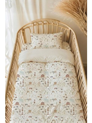 Tba Collection Bebek Boy Nevresim Takımı - 100x150 cm - Farmstead Map