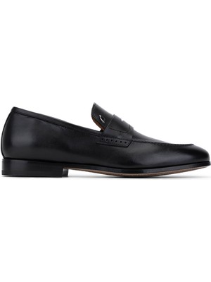 Rossi Erkek Hakiki Deri Siyah Loafer Ayakkabı 668 264K Erk Ayk SK25-26 Nero