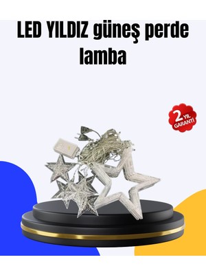 Dekoratif Yıldız Peri LED Perde 3x3 Metre Ortam Işığı Nemere