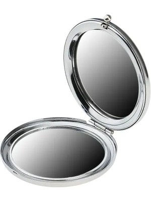 Promosyon Yuvarlak Cep Aynası Gümüş Renk Nemere