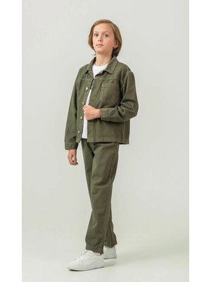 Alg ERKEK ÇOCUK GABARDİN SIRT BASKILI BAYRAMLIK TAKIM 3 PARÇA