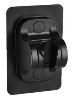 Yapışkanlı Duş Başlığı Tutucu Ayarlı Siyah Nemere