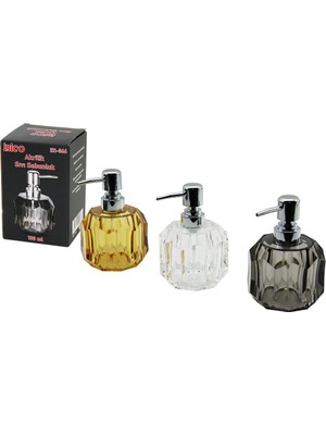 Nemere Tombul Yuvarlak - Prizma  Şeffaf - Renkli   Akrilik - Mika Kristal  Sıvı Sabunluk  180ML (488