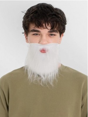 Beyaz Kırçıllı Takma Sakal Çocuk Yetişkin Nemere