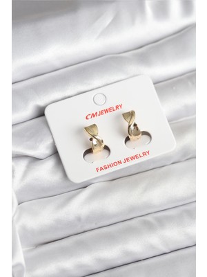 14K Gold Renk Kaplama cm Kadın Küpe Nemere