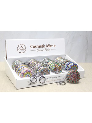 Taşlı El Aynası Anahtarlık Model 6 Nemere