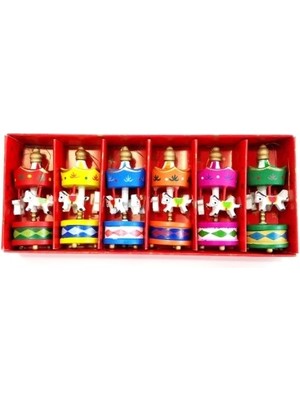 Mini Ahşap 6'lı Atli Karinca Nemere