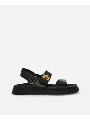 Steve Madden Mona  Black Leat Kadın Siyah Sandalet Mona