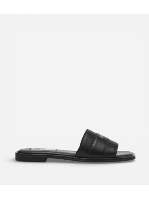 Steve Madden Ashten Black Leat Kadın Siyah Terlik Ashten