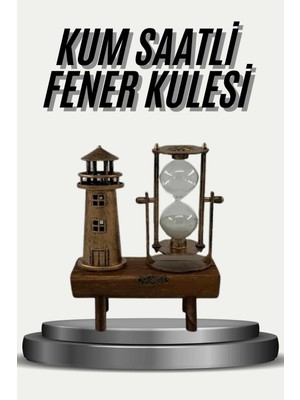 Eyfel Kulesi ve Deniz Feneri Dekoratif Masa Biblosu Hediyelik Nemere