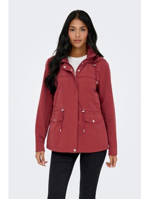Only Onlnewstarline Regular Fit Kapüşonlu Cepli Mevsimlik Mont Bayan Mont 15218612