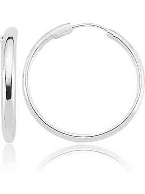 Özcömert Silver Gümüş Halka Küpe