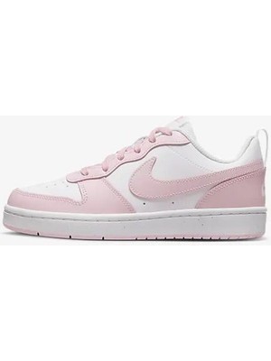 Nike Court Borough Low Recraft (Gs) DV5456-105 Beyaz-Pembe Kadın Spor Ayakkabı