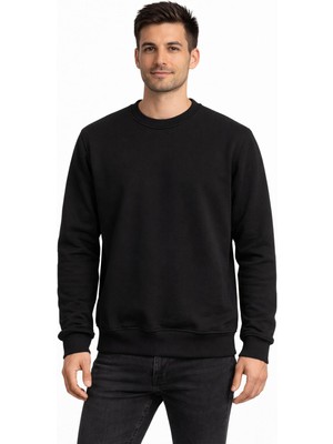 Classics Men Basic Bisiklet Yaka Relaxed Regular Erkek Sweatshirt - 7556