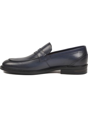 Ayakmod Lacivert Hakiki Deri Erkek Günlük Ayakkabı 3085 M