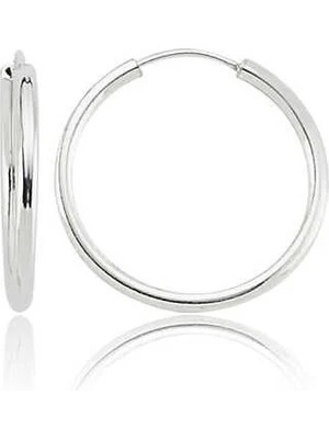 Özcömert Silver Gümüş Halka Küpe