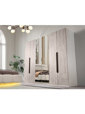 Aydınev Uludag Dolap Mdf 6 Kapılı Dolap