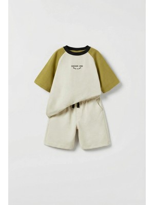 Magu Erkek Çocuk Pamuklu Chicago Baskılı T-Shirt ve Şort Takım