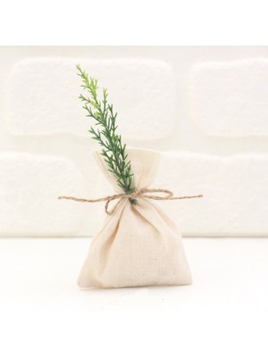 Bimotif Krem Ham Bez Çok Amaçlı Hediye ve Saklama Kesesi, 9X12 cm  5 Adet