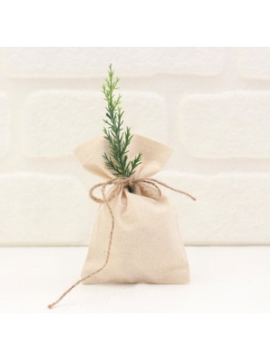 Bimotif Krem Ham Bez Çok Amaçlı Hediye ve Saklama Kesesi, 10X15 cm  5 Adet