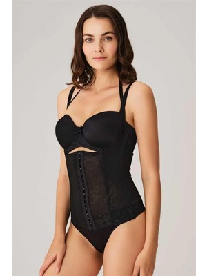 Aria's Closet Arias Closet Toparlayıcı Bel Inceltici Dikişli Büyük Beden Kancalı Çıkabilen Askılı Sıkı Bel Korse