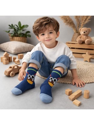 Gigi Giyim Gülen Emoji Baskılı Erkek Çocuk Soket Çorap