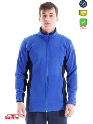 Frekans İş Güvenliği Safesawa Alp Unisex Polar Ceket Saksmavi-Siyah 3106