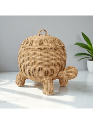 Felis Arte Dekoratif Doğal Bambu Kaplumbağa, El Dokuması , Iskandinav ,bohem