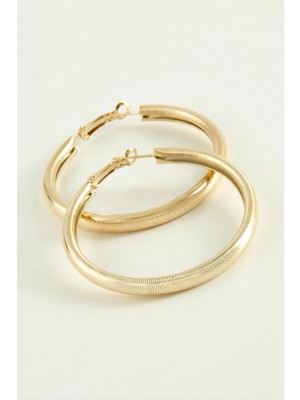 Noktalı Halka Küpe 4,5 cm Nemere