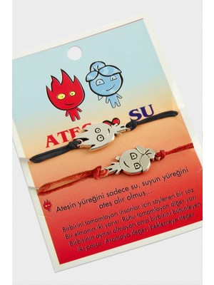 Ateş ve Su 2'li Ip Bileklik Nemere
