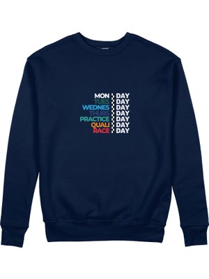 The Lucid Lab Formula 1 / Week Days Sweatshirt - Lacivert