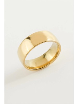 Çelik Alyans Yüzük 8 mm Nemere