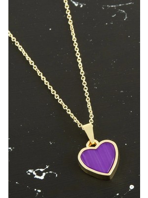 Kalp Polyester Kolye Nemere