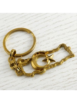 Beruflic Ay Yıldız Metal Anahtarlık Nemere