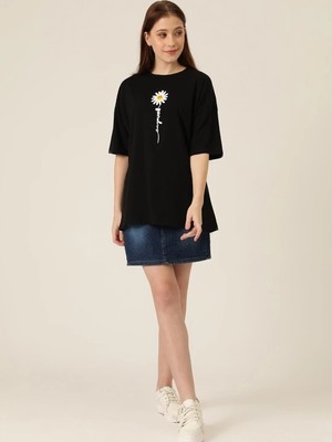 Nemere Baskılı   T-Shirt - Siyah
