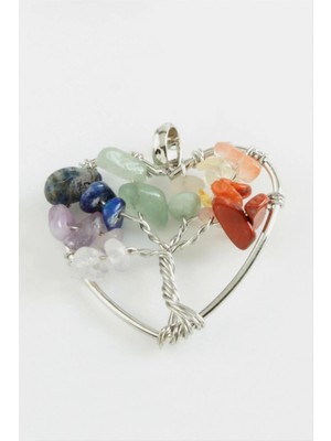 Çakra Kalp Doğaltaş Kolye Ucu Nemere