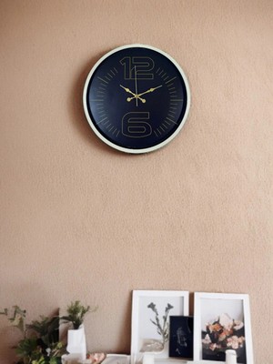 Durukar 36 cm Krem Dekoratif Duvar Saati