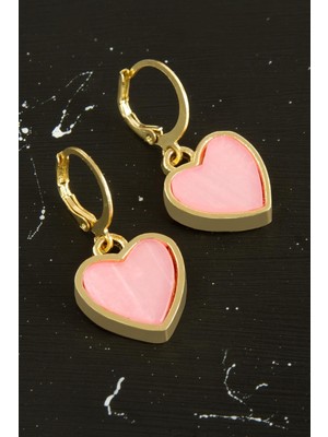 Kalp Polyester Küpe Nemere